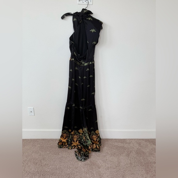 Johanna Ortiz Black Mystical Activist Silk Maxi Dress 4 - Picture 9 of 14